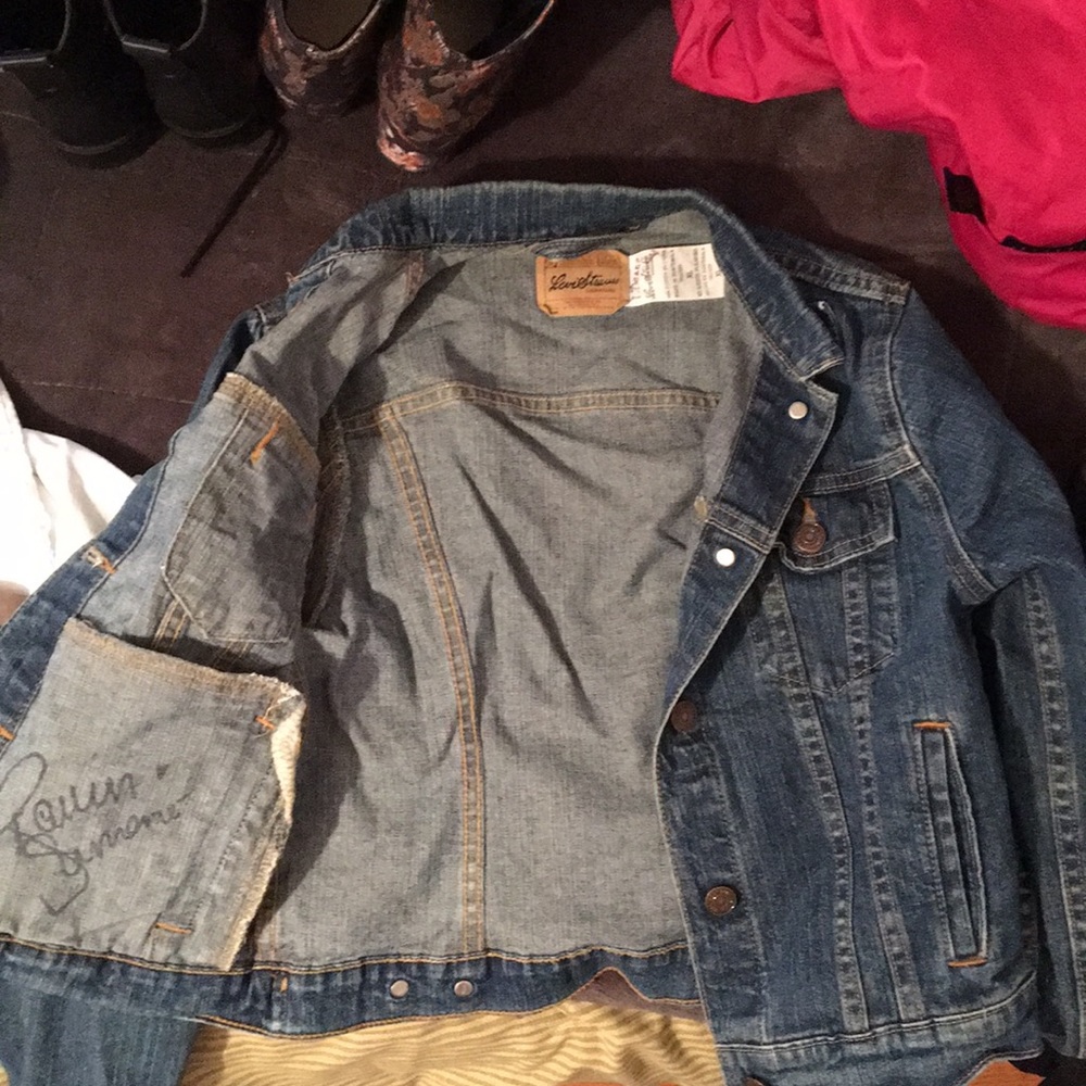 Jean jacket autographed by Raven-Simone